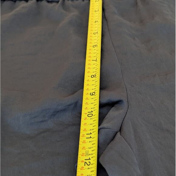 H&M HM Black Satin High Elasticated Waist Short Shorts, size 6 - Picture 7 of 8